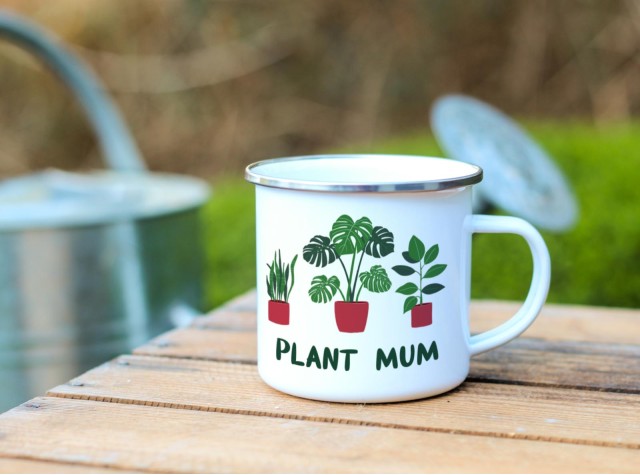 Plant Mum Enamel Garden Mug